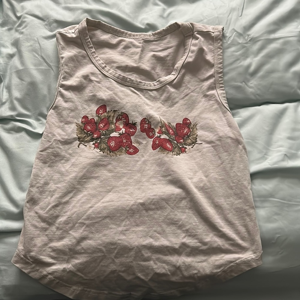 Strawberry cottagecore tank top